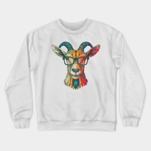 Glorious Goat: The Wise Wanderer Crewneck Sweatshirt by Carnets de Turig